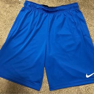 Nike men’s athletic shorts, blue, large, great condition